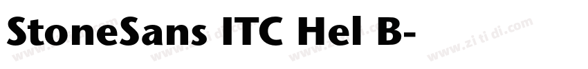 StoneSans ITC Hel B字体转换 StoneSans ITC Hel B字体转换